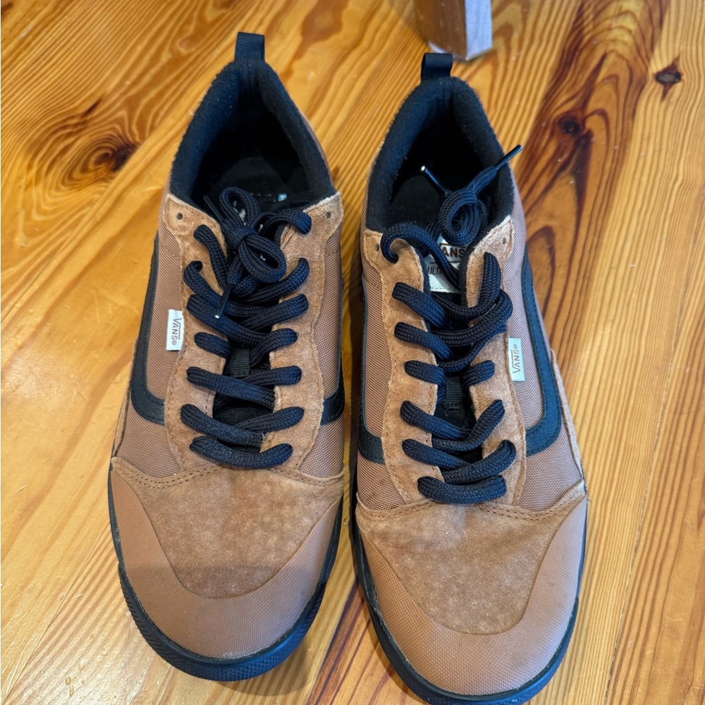 Vans Brown and Black Classic Sneakers